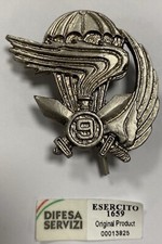 FREGIO MILITARE BASCO ORIGINALE PARACADUTISTI 9°REGG COL MOSCHIN MADE IN ITALY