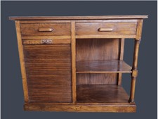 MOBILE CON SERRANDA IN MASSELLO INTEGRO ORIGINALE EPOCA 900' RESTAURATO