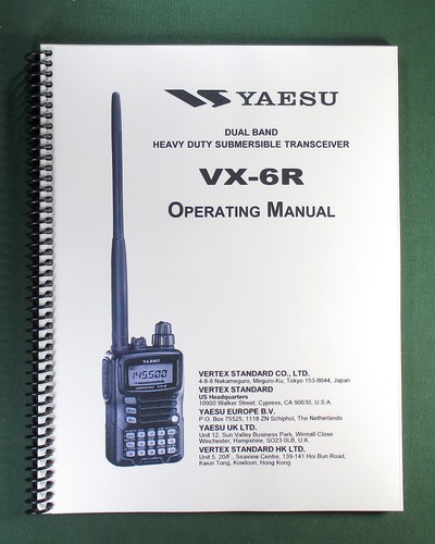 Yaesu manuale istruzioni - vx-6r,