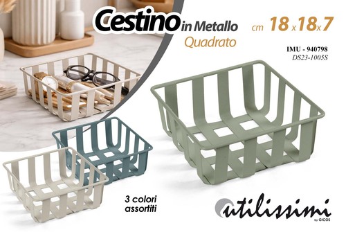 Cestino cesto metallo