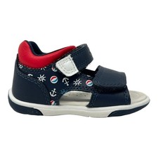 GEOX B556EA 05404 SANDALO PRIMI PASSI CON STRAPPO (RETRO ROSSO)