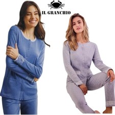 Pigiama donna invernale aperto