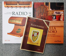 LOTTO 3 libri Mosè Edizioni Antique RADIO STILE, LA BELLA RADIO, RADIOMARELLI