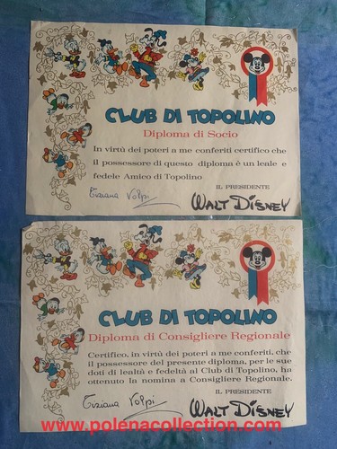 Topolino diploma di - topolino,