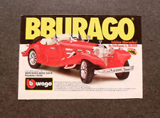 I017-Advertising Pubblicità-1987- BBURAGO , MERCEDES BENZ 500 K ROADSTER