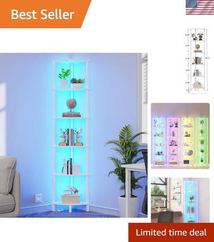 Scaffale angoli con luce - scaffale, ad