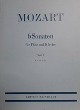 MOZART - 6 SONATE PER FLAUTO E PIANO -  volume 1
