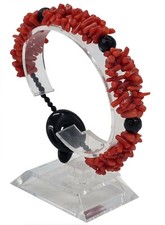 BRACCIALE CON CORALLO  E AGATA