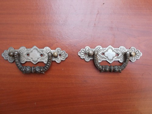 Antica coppia maniglie metallo - coppia,