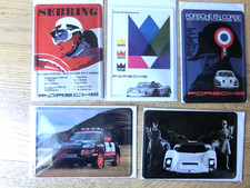 PORSCHE 5 cartoline in latta