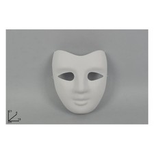 12x Maschera Veneziana Bianca