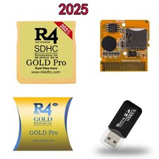 2025 R4 Gold Pro SDHC per DS/3DS/2DS/Revolution cartuccia con adattatore USB nuovo