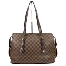 Borsa a tracolla originale Louis Vuitton Chelsea Tote Bag Damier Ebene N51119 TH0036
