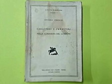 CARATTERE E CARATTERI NELLA COMMEDIA DEL GOLDONI CACCIA OLSCHKI RISTAMPA 1967