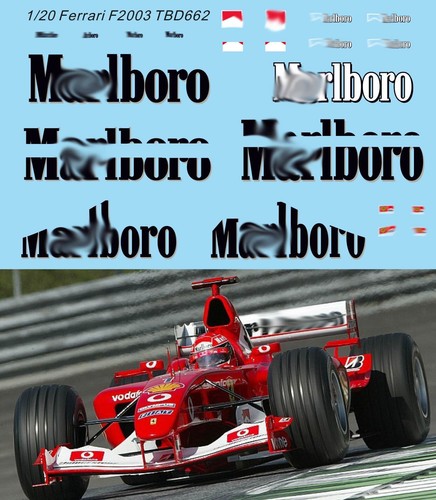 Decals per ferrari f2003 - ferrari,