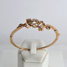 BRACCIALE ANTICO  ORO 9KT CON DIAMANTI TAGLIO A ROSA INIZIO 900   OKT 09-01