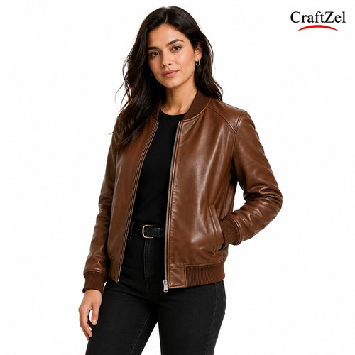 Giacca pelle nera donna - pelle, da