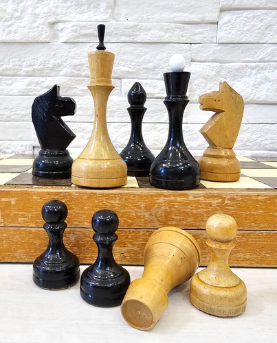Set scacchi legno sovietico - scacchi,