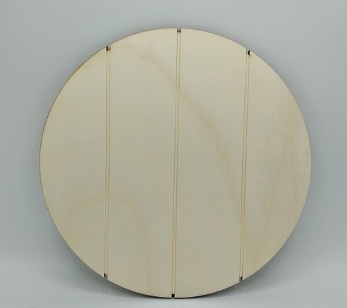 Base legno listoni tonda - , 30cm