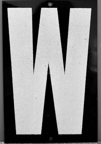 Casa riflettente lettere - "w",