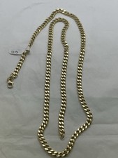 COLLANA ORO 18KT 750 GIALLO GRUMETTA 60CM CATENA UOMO MAGLIA COLLIER OR HOMME