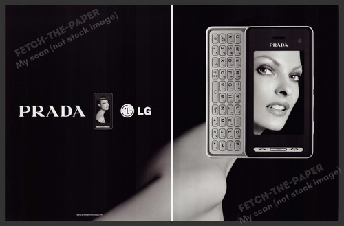Pubblicità prada phone - pubblicità, lg