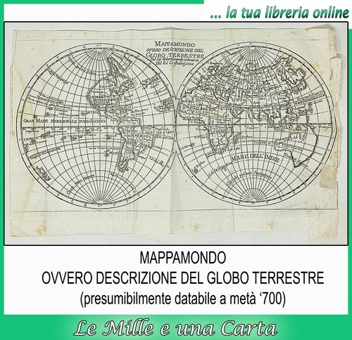 Carta geografica antica - carta,