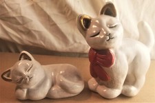 Statuina gatto ceramica metà secolo THUN Bolzano originale vintage come nuova firmata