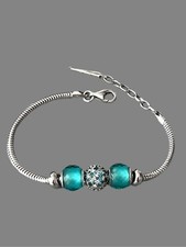 Bracciale charms murano - charms, perle