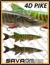 Savage Gear "4D LINE THRU PIKE" 25m 105gr artificiale spinning luccio