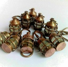 Portachiavi lampada ottone