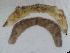 COLLO PER CAPPOTTO PELLICCIA VISONE CHIARO + COLLO PELLICCIA VOLPE