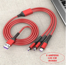 CAVO DATI 3 IN 1 RICARICA RAPIDA MICRO USB TYPE C PER SAMSUNG HUAWEI OPPO IPHONE