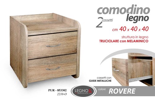 Comodino moderno cassettiera - comodino,