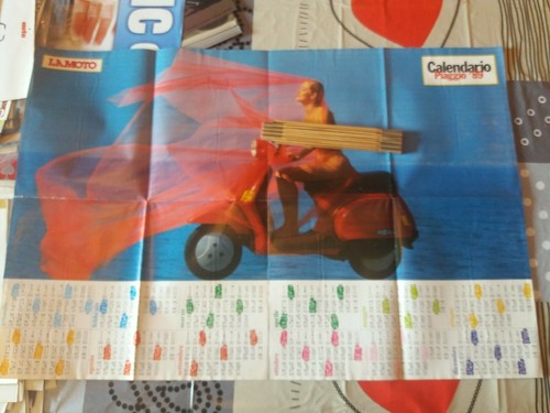 Poster vintage moto - la,
