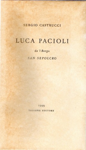 Luca pacioli borgo san - pacioli;,