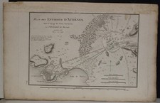 ATENE GRECIA 1798 BARBIÉ DE BOCAGE INSOLITA ANTICA MAPPA INCISA RAME ORIGINALE ANTICA