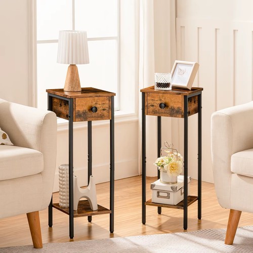 Set slim bedside tables - slim,