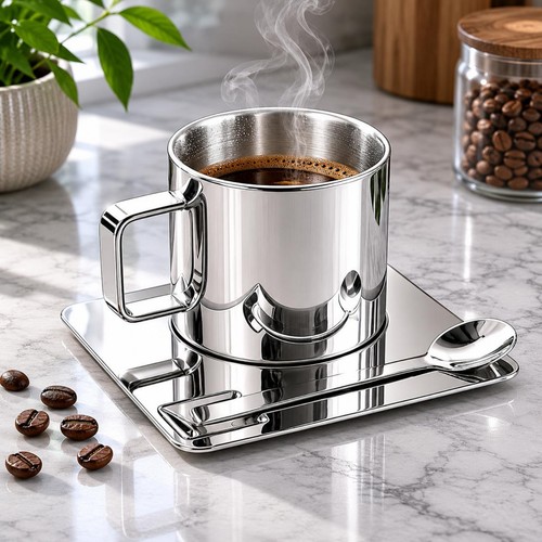 Set tazza piattino cucchiaino - piattino,