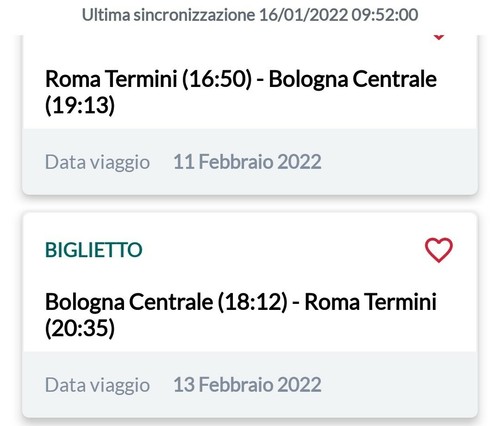 Biglietto orario treni - ,