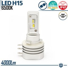 Lampada Auto Moto FULL LED H15 BIANCO POTENTE 6500K 4000LM CANBUS ANTI SFARFALLI