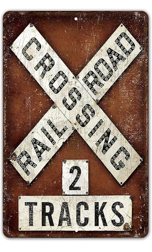 Railroad crossing two train - two,