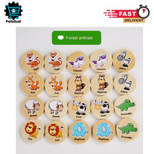 Gioco di puzzle Montessori in legno Giocattolo di abbinamento della memoria DW