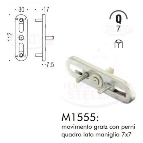 Movimento con perni - gratz, x
