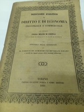 Diritto Economia Melano di Portula Dizionario analitico diritto economia...