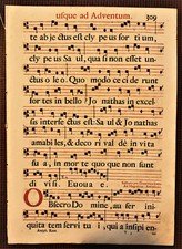 SEZIONE DI ANTIFONARIO DEL