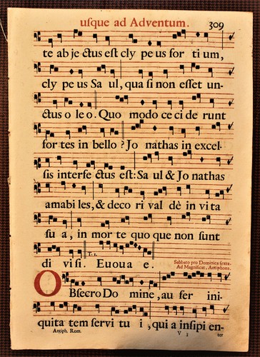 Sezione antifonario del - sezione,