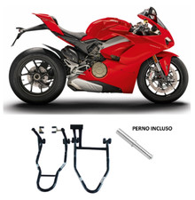 Coppia cavalletti alza ruota gomma moto Ducati Panigale 899 v4 v2 r 1299 1199 S