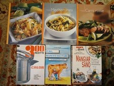 Lotto 6 Libri Cucina Ricette Latte Francese Sano Pasta Mediterranea Carni Rosse