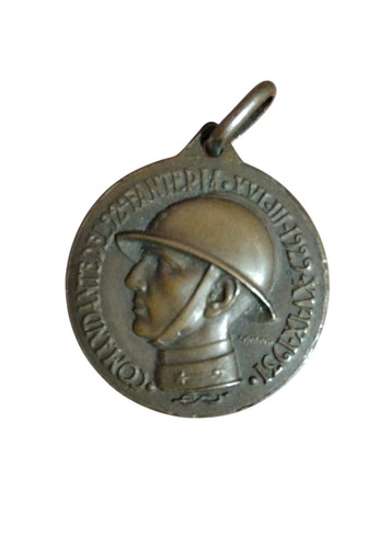 Medaglia bronzo umberto - bronzo,